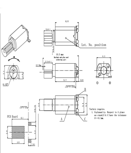 T0406-10.3-28mA SMT motor