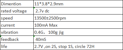 miniest SMT motor reflow soldering solid core motor T0203