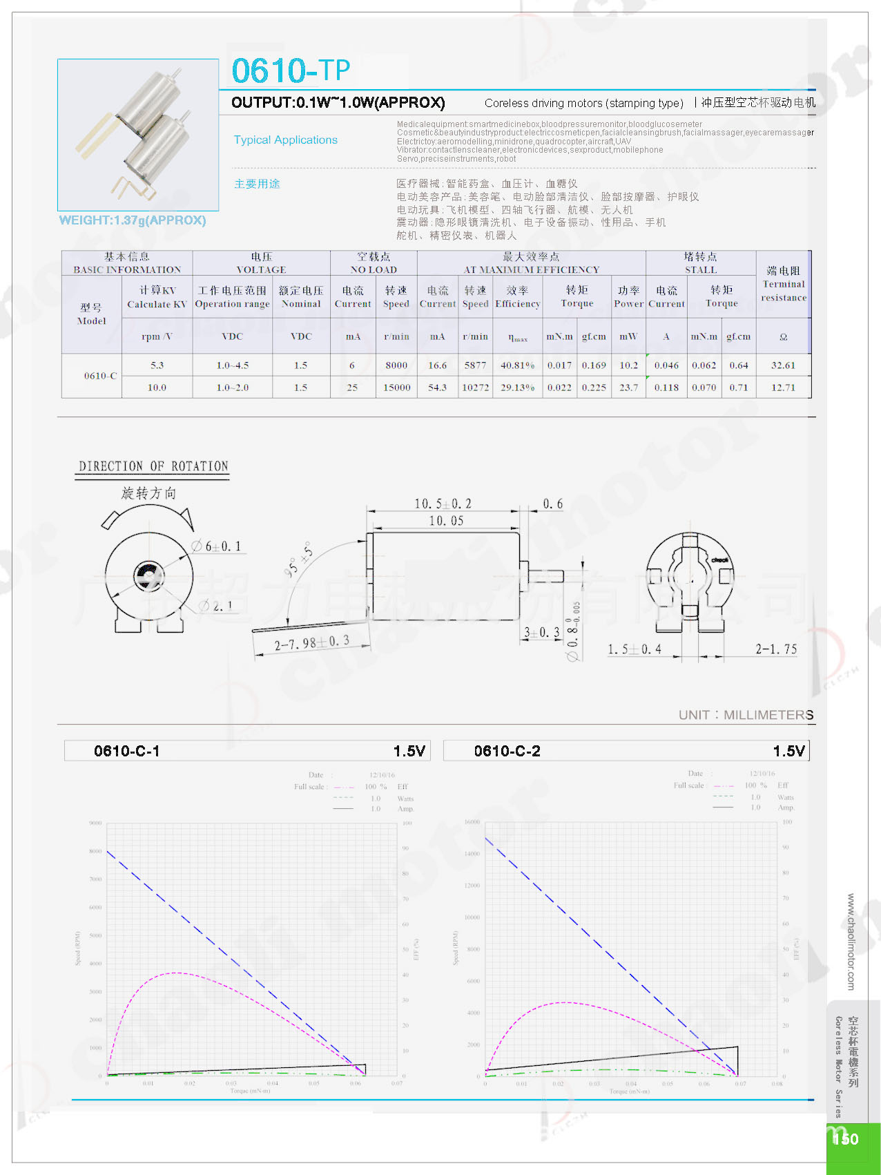 Sping Vibration motor Z0610-TP