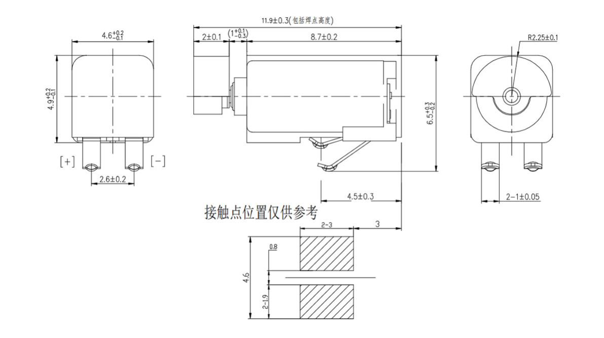 Lower current to 30 mA 0408 vibration motor