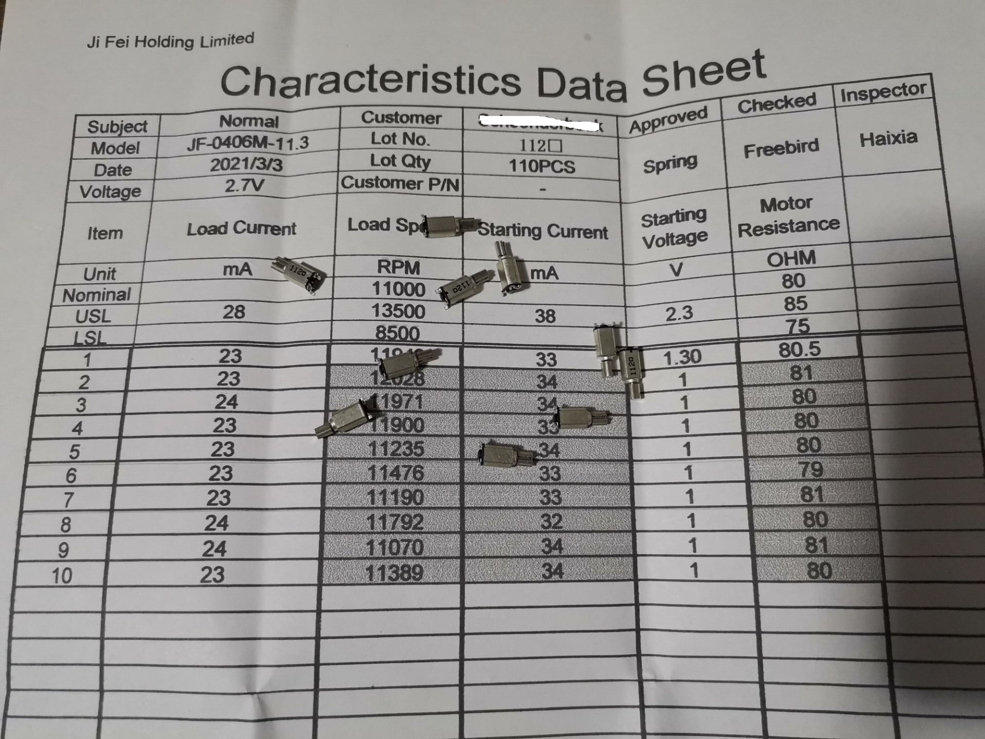 Low current consumption SMD motor for wearable wrist product